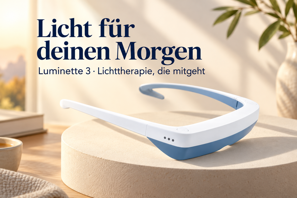 Luminette 3 Lichttherapiebrille – Licht für deine Morgenroutine