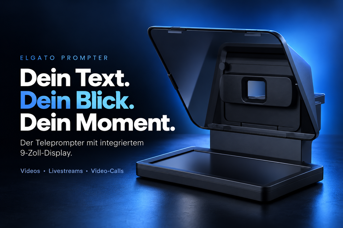 Elgato Prompter – All-in-One-Teleprompter mit 9-Zoll-Display