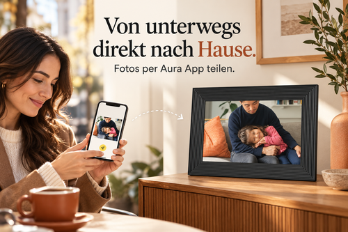 Aura Carver – 10,1″ WLAN-Bilderrahmen für gemeinsame Erinnerungen