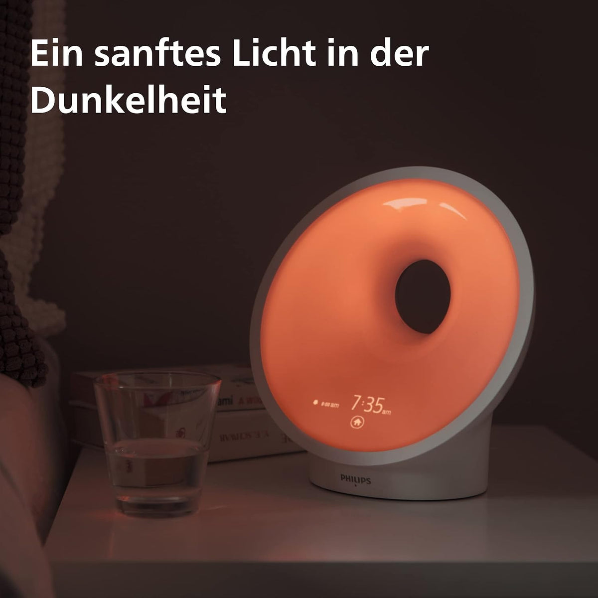 Philips HF3651/01, Wake-up Light, Kunststoff, Weiß, 12 x 19 x 19 cm [Energieeffizienzklasse G] [Energieeffizienzklasse G]