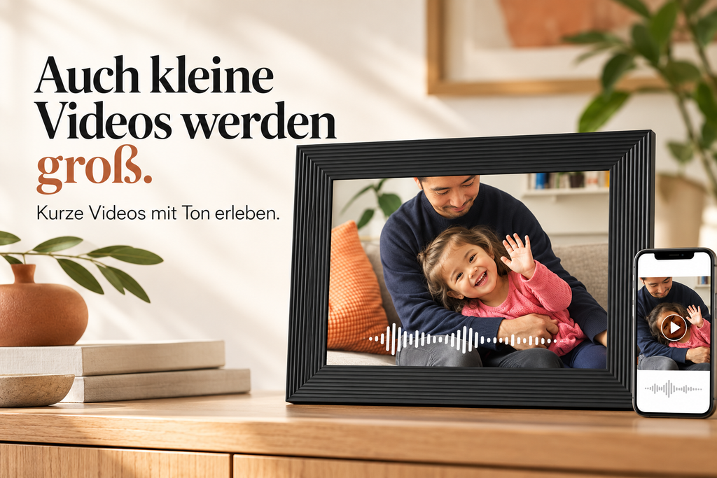 Aura Carver – 10,1″ WLAN-Bilderrahmen für gemeinsame Erinnerungen