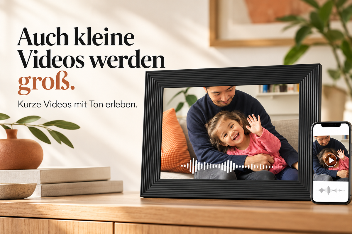 Aura Carver – 10,1″ WLAN-Bilderrahmen für gemeinsame Erinnerungen