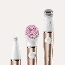 Braun FaceSpa Pro SE921 (Bronze) – ein Gesichtsepilierer-Set, das Epilation, Gesichtsreinigung und Hautstraffung vereint. Es umfasst einen Gesichtsreinigungsaufsatz sowie ein Aufbewahrungsetui; das Gerät ist wasserdicht.