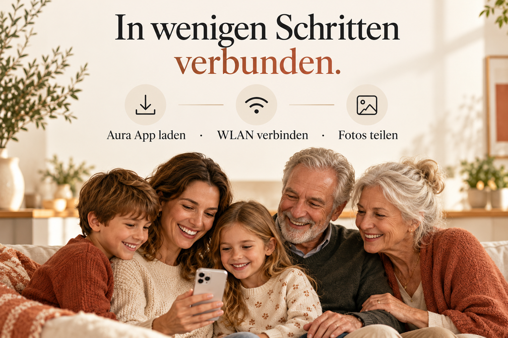 Aura Carver – 10,1″ WLAN-Bilderrahmen für gemeinsame Erinnerungen
