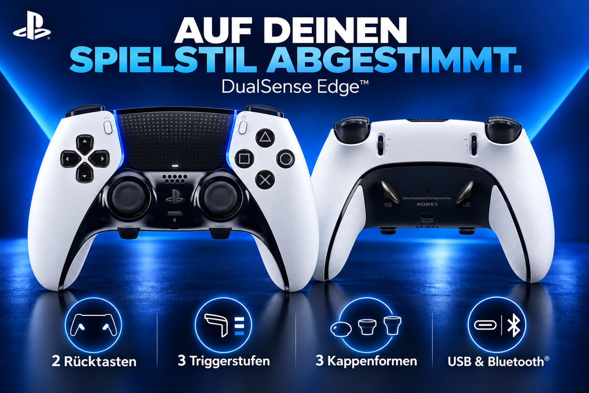 Sony DualSense Edge™ Wireless-Controller – anpassbare Steuerung für PS5 & PC