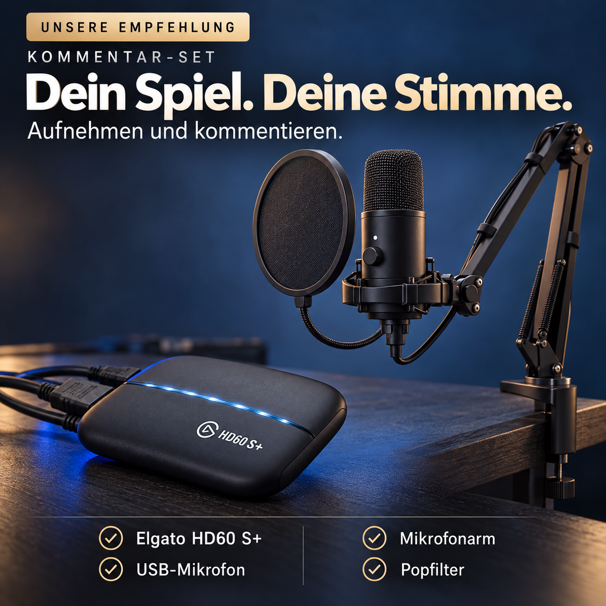 Elgato HD60 S+, externe Aufnahmekarte, Streamen und Aufzeichnen in 1080p60 HDR10 oder 4K60 HDR10 mit extrem niedriger Latenz auf PS5, PS4/Pro, Xbox Series X/S, Xbox One X/S,