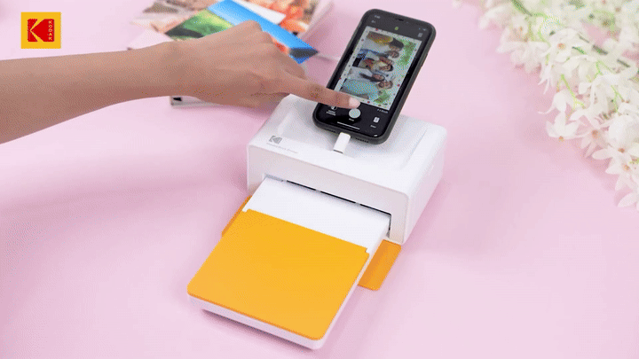 KODAK Dock Plus – 10 × 15 cm Fotodrucker mit Bluetooth & 50 Blatt