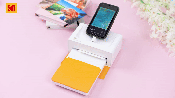 KODAK Dock Plus – 10 × 15 cm Fotodrucker mit Bluetooth & 50 Blatt