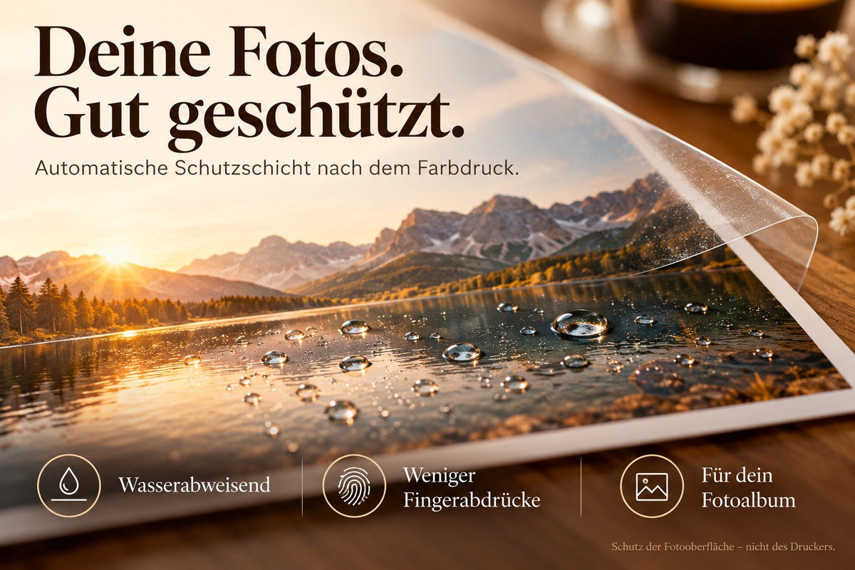 Liene Amber M100 – WLAN-Fotodrucker mit 100 Blatt Fotopapier & 3 Farbbandkassetten