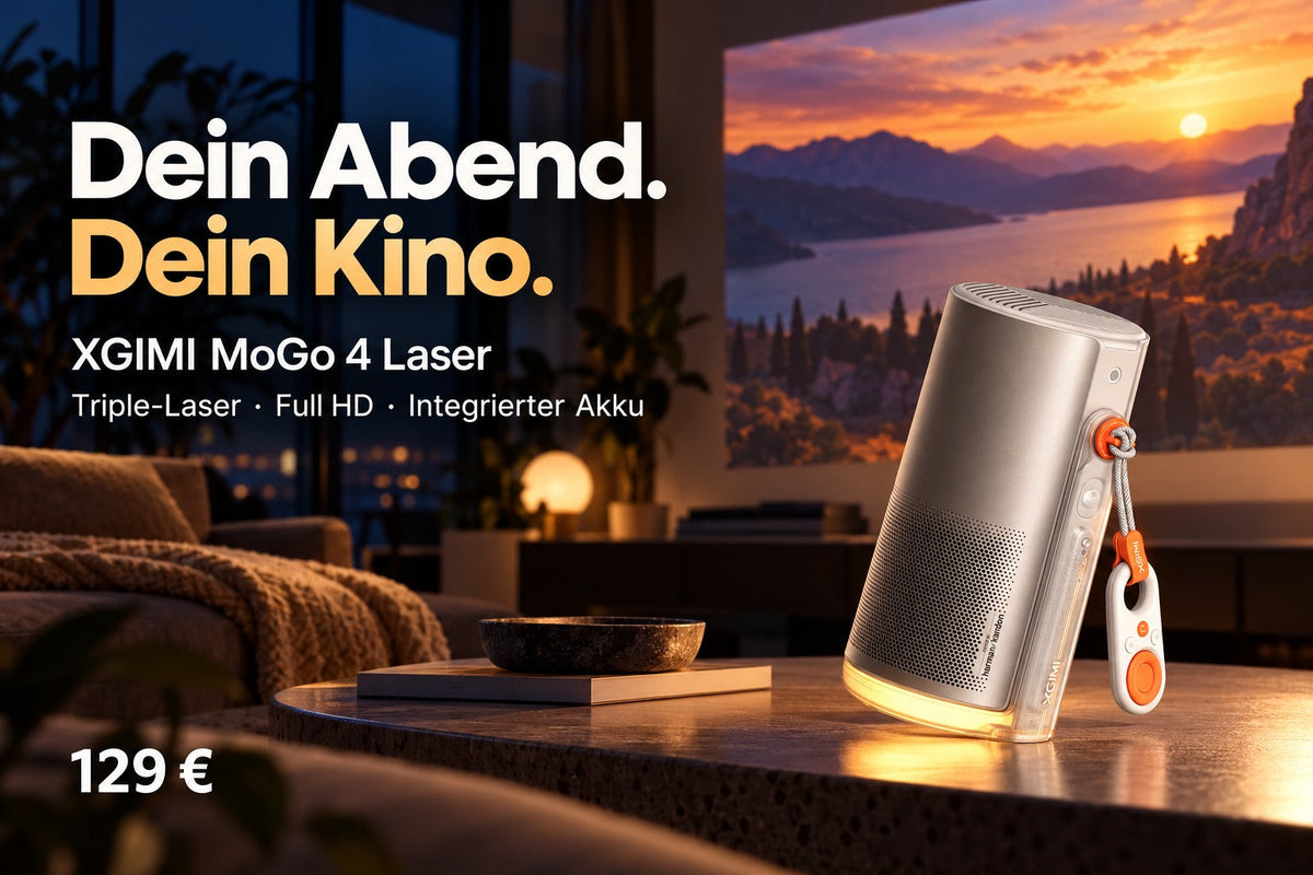 XGIMI MoGo 4 Laser – Tragbarer Full-HD-Beamer mit Akku & Google TV